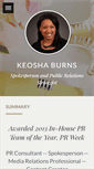 Mobile Screenshot of keoshaburns.com