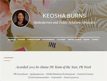 Tablet Screenshot of keoshaburns.com